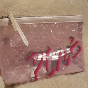 Victoria's Secret Pink cosmetic bag.